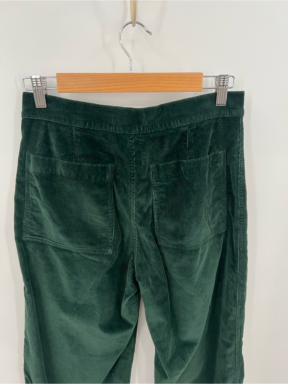 Madewell the Emmett Dark Green Corduroy Wide Leg Pants - Picture 6 of 14